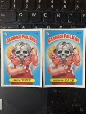 Unzipped ZACK and Bony Tony 1986 Topps Garbage Pail Kids Series 4 #132a And 132b picture