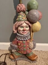 Vintage Tuscany Ceramic 1975 Clown Table Lamp picture