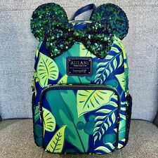 Disney Parks Loungefly Aulani Spa And Resort Leaf Sequence Mini Backpack Exc. picture
