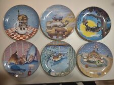 Vintage Set of 6 Comical Cats Collector Plates Limited Edition by Gary Patterson picture