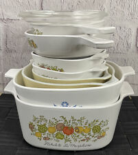 VTG Corning Ware Pyrex Spice Of Life Cornflower Forest Fancies Misc 9 Pieces picture