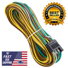 25 Foot 4 Wire 4-Flat 21' Male & 4' Female Trailer Light Wiring Harness Extensio picture