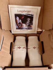 Longaberger Woven Traditions Heritage Red Salt & Pepper Shakers Set 4 1/2