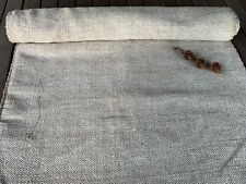 Hand Woven Linen Hemp Antique Throw Blanket Homespun Bedspread Primitive Fabric picture