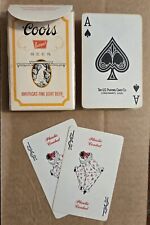 Vintage Coors Beer Playing Cards Bridge Size Complete Set Made USA F-5  picture