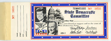 1961 Political Booklet Kennedy Johnson Democratic Party Contribution Receipts picture