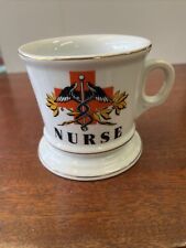 vintage antique occupational shaving mug Nurse picture