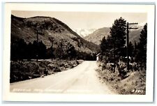 c1930's View Of Steven's Pass Highway Washington WA RPPC Photo Vintage Postcard picture