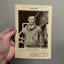 Vtg c.1920s CHARLES A LINDBERGH Advertising Print SOUTHERN DAIRIES Velvet Kind picture