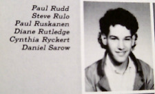 Actor PAUL RUDD 1985 High School Yearbook 