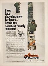 1977 Print Ad Ariens Sno-Thro Snow Blowers Man Clears Sidewalk Brillion,WI picture