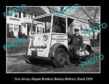 OLD 8x6 HISTORIC PHOTO OF NEW JERSEY DUGAN BROS BAKERY DELIVERY TRUCK c1938 picture