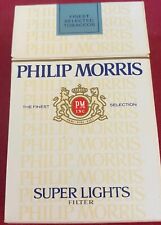 Vintage Philip Morris Super Lights Cigarette Cigarettes Cigarette Paper Empty picture
