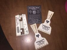 Vintage Conoco Rain Gauge Ice Scrapers and Star Brand Tire Notepad Lot  picture