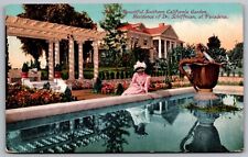 Southern California Garden Residence Dr Schiffman Pasadena Postcard picture