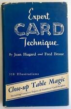 EXPERT CARD TECHNIQUE Hugard Braue CLOSE-UP MAGIC HC DJ First Edition BEAUTIFUL picture