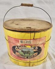 Atmore & Son Mince Meat Bucket Mincemeat Philadelphia PA Wooden Antique (O2) #1 picture