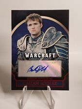2016 Topps Warcraft Horde Red /25 Burkely Duffield as Callan Lothar Auto SSP  picture