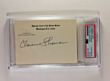 CLARENCE THOMAS HAND SIGNED SUPREME COURT CHAMBERS CARD     RARE     PSA SLABBED picture