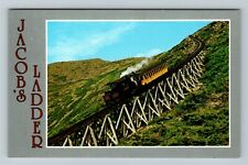 Mt. Washington NH-New Hampshire, Cog Railway, Jacob's Ladder Vintage Postcard picture