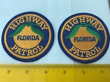 Florida Highway Patrol collectors Hat patch set 2 pieces all new picture