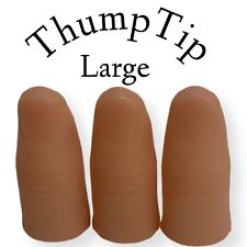 3 Plastic XL LONG Hard Thumb Tip SET  Fake Finger Prop Magic Length REALITY picture