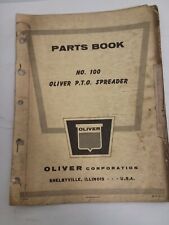 Oem Oliver no. 100 pto Spreaders  Parts Book   picture