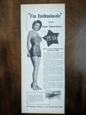1950 vintage ayds candy print ad . Featuring Ann Sheridan, Weight loss picture