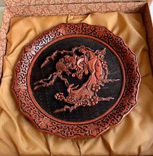 Five Perceptions Of Wei Cho Hand Carved Cinnabar Art Plate 1st Of Series Touch picture