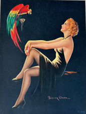 Pretty Polly, Vintage 1938 Barclay Grubb 6x8 Pin-Up Print Art Deco Beauty picture