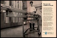1967 De Beers Diamonds Electron Accelerator Stanford University 2-Page Print Ad picture