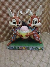 NEWJim Shore Disney Traditions Bunny Chip and Dale Easter Egg Mischievous  picture
