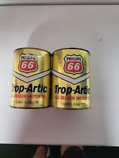 PHILLIPS 66 CARDBOARD TROP ARTIC ALL-SEASON OIL CANS, FULL, 10W-40 picture