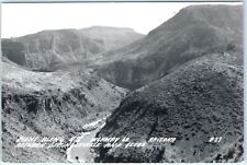 c1940s US Hwy 60, AZ Birds Eye RPPC Springerville Globe Canyon Real Photo A132 picture