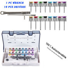 16pcDental Implant Drivers Screwdriver Restoration Tool Wrench Torque Ratchet ES picture