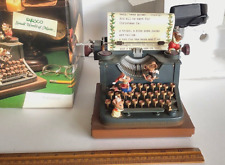 1990 Enesco All We Want For Christmas Musical Mice Animated Typewriter W/Box picture
