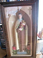 ST. THERESE OF THE CHILD JESUS ENCASED NUN'S CONVENT  SHRINE  VINTAGE ORIGINAL picture
