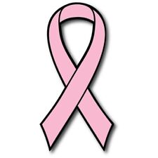 Pink Breast Cancer Awareness Ribbon Car Magnet Decal Heavy Duty Waterproof picture