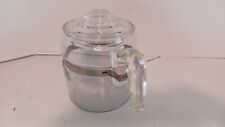 Vintage Pyrex 6 Cup 7756B Glass Flameware Stovetop Percolator Coffee Pot Caraffe picture