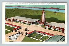 1926 Sesquicentennial Exposition Forum Of Founders Vintage Postcard picture