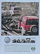 1984 Jeep Cherokee  4 X 4 Trail Rated Vintage  Original Print Ad 8 x 11