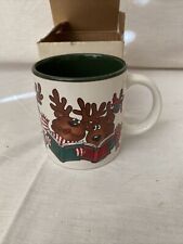 Potpourri Press Marvelous Mugs Five Reindeer‘S Coffee Tea Mug 1987 picture