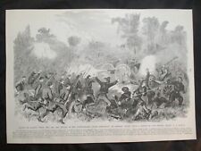 1884 Civil War Print - Defeat of Confederates Under Pemberton, Bakers Creek, MS picture