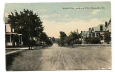 Postcard Ninth Ave Looking West Roanole VA 1914 picture