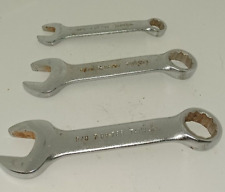 Set of three Stanley chunky short wrenches 3/8 5/8 9/16. Pre-owned. picture