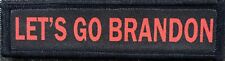 1x4 Let's Go Brandon  Morale Patch Tactical Military Army Funny Biden FJB picture