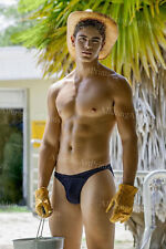 Male Model Print Slender Handsome Beefcake Shirtless Bare Chest Hunk NN247 picture