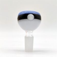 1 Piece Cream Blue Wasp Ball Shape Glass Bowl Head Piece For Glass Bong Pipe picture