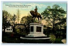 c1920's General Fitz John Porter Statue Haven Park Portsmouth NH Postcard picture