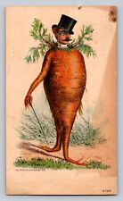 Anthropomorphic Carrot Man L L Crockers Buffalo Honest Fertilizers P563 picture